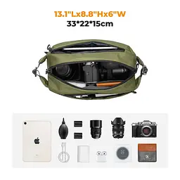 Фотосумка K&F Concept Alpha Camera Sling Bag Зелений, 10L (KF13.157V2) - мініатюра 4