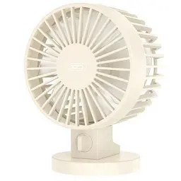 Вентилятор XO MF82 Desktop USB Dual Blade Fan настільний бежевий - мініатюра 2