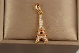 Кулон Xuping Jewelry Ейфелева вежа 2.3 см ширина 9 мм золотистий