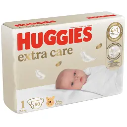 Підгузки Huggies Extra Care Розмір 1 (2-5 кг) 50 шт (5029053564883) - мініатюра 2