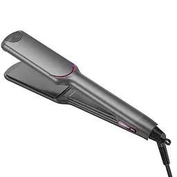 Випрямляч для волосся Hoco HP42 Wide board hair straightener with digital display Gray - мініатюра 2