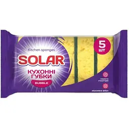 Губки кухонні SOLAR 5шт Bubble