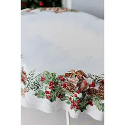 Скатертина гобеленова Прованс Squirrel з люрексом 135 x 180 см (41763) - мініатюра 2
