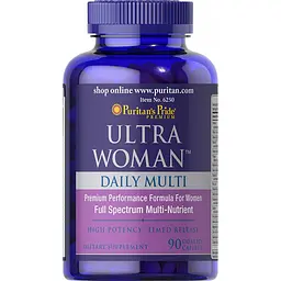 Мультивітаміни для жінок Ultra Woman Daily Multi Timed Release 90caps