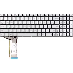 Клавіатура для ноутбука ASUS N551, N551JQ сріблястий, без фрейму