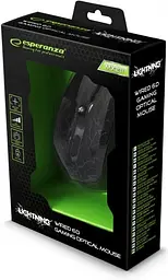 Миша Esperanza MX211 Lightning USB black (EGM211R) - мініатюра 4