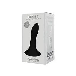 Ділдо з присоскою Adrien Lastic Hitsens 5 Black, відмінно для страпону, діаметр 2,4 см, довжина 13 см - мініатюра 6