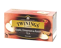 Чай чорний Twinings з яблуком, корицею та родзинками 50 г (25 шт. х 2 г) (828043) - мініатюра 2