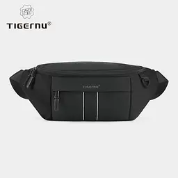 Сумка-бананка Tigernu T-S81012 2.5л 7'' Black Grey (18196) - мініатюра 2