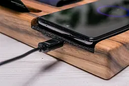 Підставка з дерева для гаджета QI ecoWalnut 270х180х33 мм - мініатюра 6