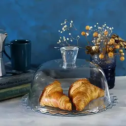 Блюдо Pasabahce Patisserie з кришкою d26 см h15 см скло (96874) - мініатюра 2