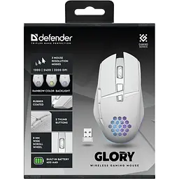Миша Defender Glory GM-514 White (52513) [135193] - мініатюра 9