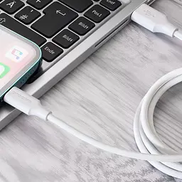 Кабель Proove Striped Silicone USB-A to Lightning 1m White (CCSS00001102) [133336] - мініатюра 3