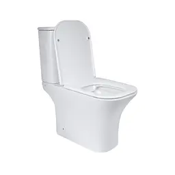 Унітаз-компакт Qtap Presto Quadro безободковий з сидінням Soft-close QT24221215AW, Білий - мініатюра 4