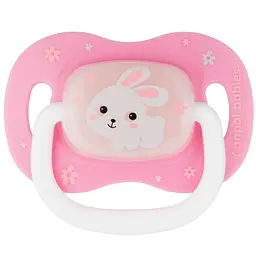 Пустушка силіконова симетрична Canpol babies Bunny & Company Кролик 6-18 міс. рожевий (23/269_pin)