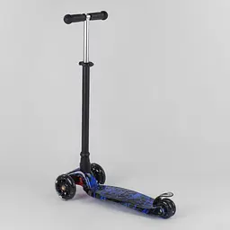 Самокат дитячий Best Scooter 59х16х30 см Чорно-синій 000231557 - мініатюра 4