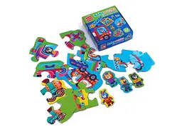 Гра розвиваюча VLADI TOYS "Транспорт. Тварини." пазли картонні VT1722-28 - мініатюра 2