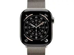 Смарт-годинник Apple Watch Series 11 GPS + Cellular 46mm Natural Tit. Case w. Natural Milanese Loop - S/M (MFCY4) - мініатюра 2