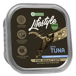 Вологий корм для стерилізованих котів із тунцем Nature's Protection Lifestyle adult with Tuna, 85г