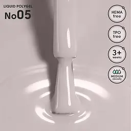 Рідкий полігель для нігтів 05 Liquid PolyGel Shelly 12 мл - мініатюра 2
