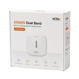 Точка доступу WiFi 6 2.5G Wi-Tek WI-AP219AX V2 дводіапазонна (73-00267) - мініатюра 9