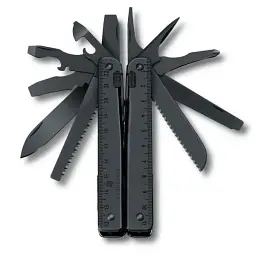 Мультитул Victorinox Swisstool BS 115мм,29функ,чорн.лезо,чорн+чорн.нейлон.чохол