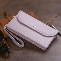 Жіночий шкіряний гаманець-клатч ST Leather 19х9,5х2,5 см acs0015825 - мініатюра 9