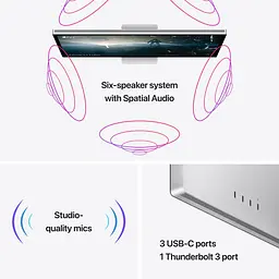 Монітор Apple Studio Display (Standard Glass) VESA Mount (MMYQ3) [66200] - мініатюра 6