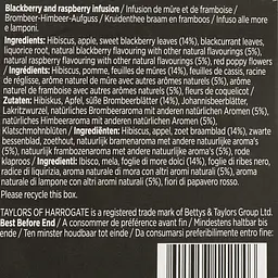 Чай ягідно-трав'яний Taylors of Harrogate Blackberry&Raspberry 40 г (20 шт. по 2 г) (895595) - мініатюра 4