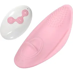 Вібратор для клітора Boss Series Strap On Vibrator 01 світло-рожевий