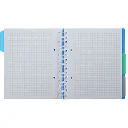 Зошит на пружині Buromax Classic В5 (170x205) 120 аркушів 3 розділювачі синій (BM.24355911-02) - мініатюра 6