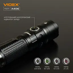 Портативний світлодіодний ліхтарик Videx VLF-A406 4000Lm 6500K (VLF-A406) - мініатюра 7