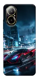 TPU чехол Demsky Red sport car для Realme C67 4G