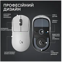 Миша Logitech G Pro X Superlight 2 Lightspeed White (910-006638) - мініатюра 2