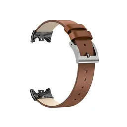 Шкіряний ремінець для XiaomiBand 8 Молочно-коричневий - мініатюра 4
