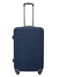 Валіза середня M ABS-пластик Milano bag 004 66×44×28,5см 75л Темно-синій