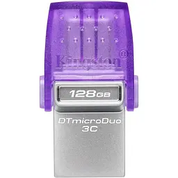 USB флеш-накопичувач Kingston DataTraveler microDuo 3C 128GB USB-A + USB-C 3.2 Gen 1 (DTDUO3CG3/128GB) [93031] - мініатюра 2