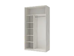 Шафа-купе Doros Сіті Лайт Біле дерево 2 Дзеркала 120х60х225 (42002041) - мініатюра 2