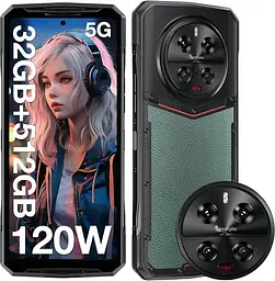 Смартфон захищений Doogee DK10 12/512Gb зелений (Emerald Green) - мініатюра 3