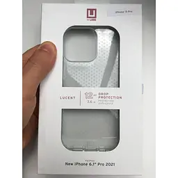Оригінальний протиударний силіконовий чохол UAG Lucent для iPhone 13 Pro (6.1") Ice (11315N314343) - мініатюра 2