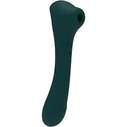 Вакуумний стимулятор клітора з вібрацією Alive New Midnight Quiver зелений
