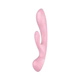 Двосторонній вібратор-кролик Satisfyer Triple Oh Pink, 3 мотори