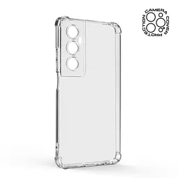 Прозрачный чехол для Realme C65 4G с защитой камеры и усиленными бортами, тонкий, силиконовый, бесцветный, ударопрочный, противоударный бампер с закрытой камерой, ArmorStandart (ARM77897) - мініатюра 2
