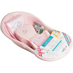 Ванночка Tega Baby Little Bunnies з набором аксесуарів 86 см pink (KR-086-104)