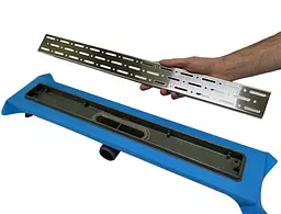 Душовий канал з горизонтальним фланцем Maxiflow Standart Line 60 см решітка Дощ 4022.TY050K.060.1 - мініатюра 3