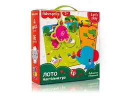 Гра настільна VLADI TOYS Fisher Price. Лото. Вивчаємо тваринок VT2910-01(укр)