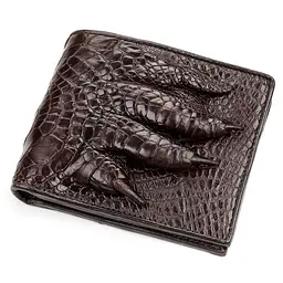Портмоне CROCODILE LEATHER 18196 з натуральної шкіри крокодила Коричневе - мініатюра 1
