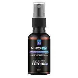 Чоловічий лосьйон для росту волосся Black Edition Minoxidil 15% Minoxon 50 мл