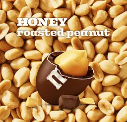 Драже M&M's Honey Roasted Peanut Chocolate Candy 92г - мініатюра 6