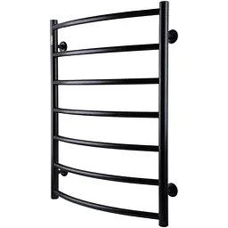 Рушникосушарка UNIO LD W 700-500-7 BLK Драбинка Дуга чорна (21614) - мініатюра 2